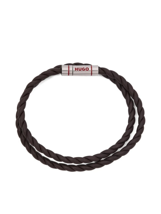 Zdjęcie produktu Bransoletka HUGO E-Doublebraid4 50552596 Brązowy