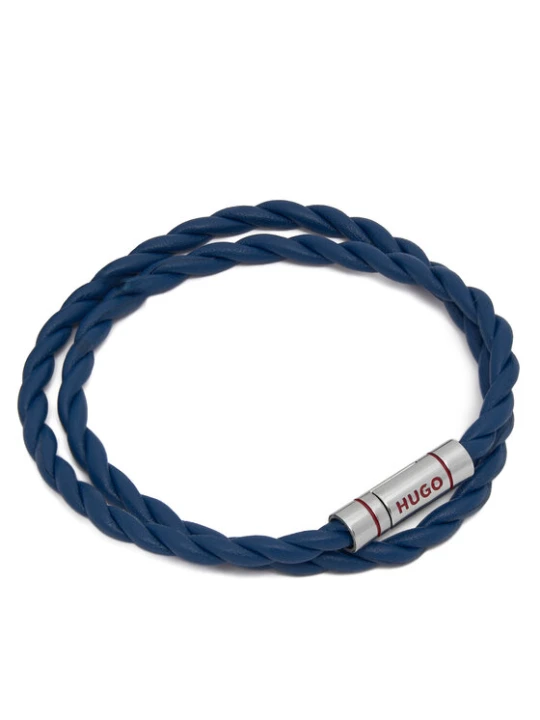 Zdjęcie produktu Bransoletka HUGO E-Doublebraid4 50552596 Niebieski
