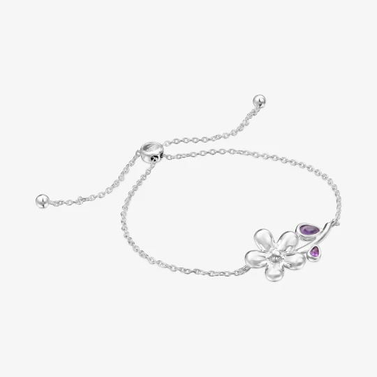 Zdjęcie produktu Bransoletka Łańcuszkowa Ze Srebra Z Ametystem Daisy - Tous LILAC