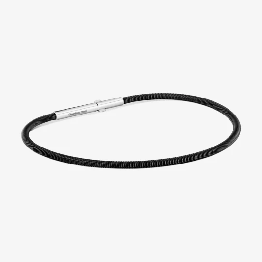 Zdjęcie produktu Bransoletka Mesh Tube 17 Cm Z Czarnej Stali Ip - Tous