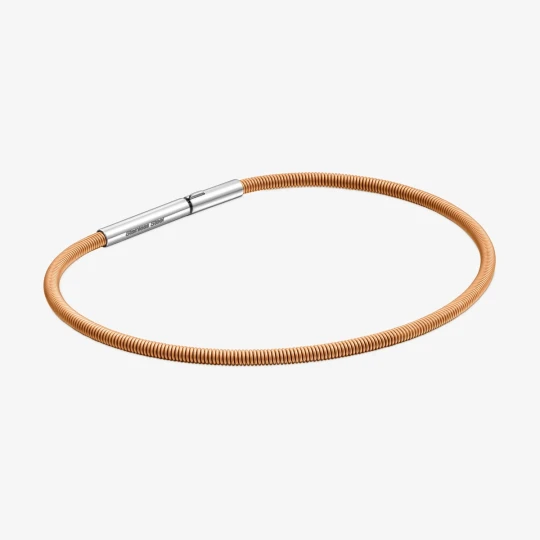 Zdjęcie produktu Bransoletka Mesh Tube 17 Cm Z Pomarańczowy Stali Ip - Tous