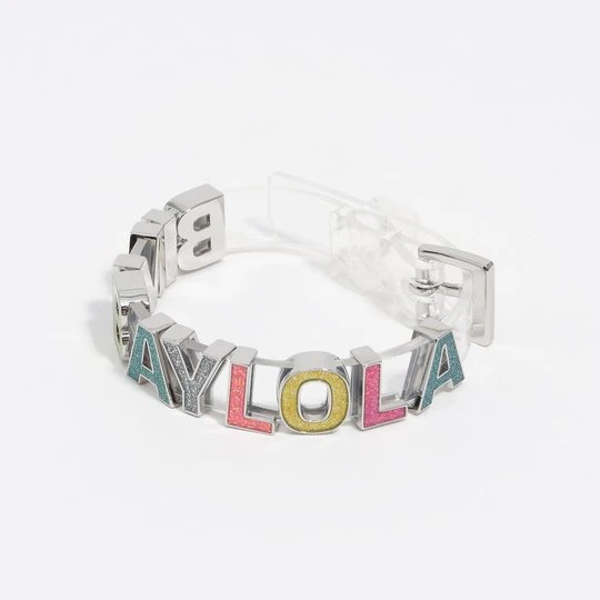 Zdjęcie produktu Bransoletka pasek logo brokat wielobarwna BIMBA Y LOLA niebieski