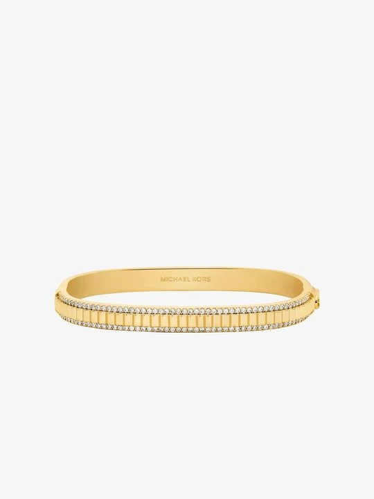 Zdjęcie produktu Bransoletka z mosiądzu w stylu pavé w złotym kolorze Michael Kors