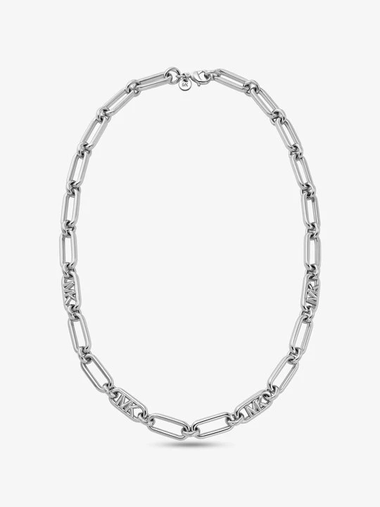 Zdjęcie produktu Bransoletka z mosiężnego łańcuszka pokrytego metalem szlachetnym Michael Kors SREBRNY (Srebrny)
