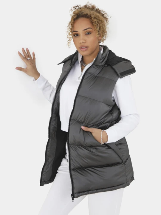 Zdjęcie produktu Brave Soul Bezrękawnik LJK-NEEMAGILET Szary Straight Fit