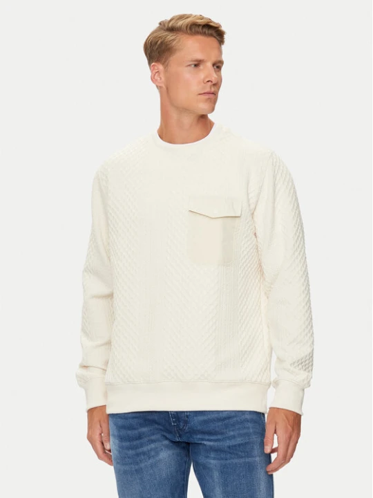 Zdjęcie produktu Brave Soul Bluza MSS-586KALK Écru Regular Fit Kremowy