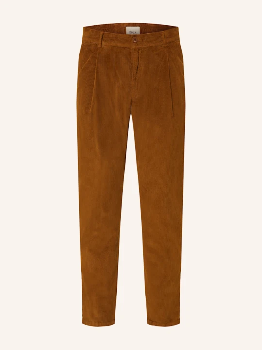 Zdjęcie produktu Brax Spodnie Sztruksowe Tino Relaxed Tapered Fit braun BRĄZOWY