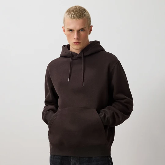 Zdjęcie produktu Brązowa bluza basic regular fit z kapturem House