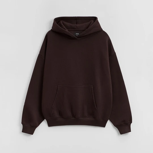 Zdjęcie produktu Brązowa bluza basic z kapturem House