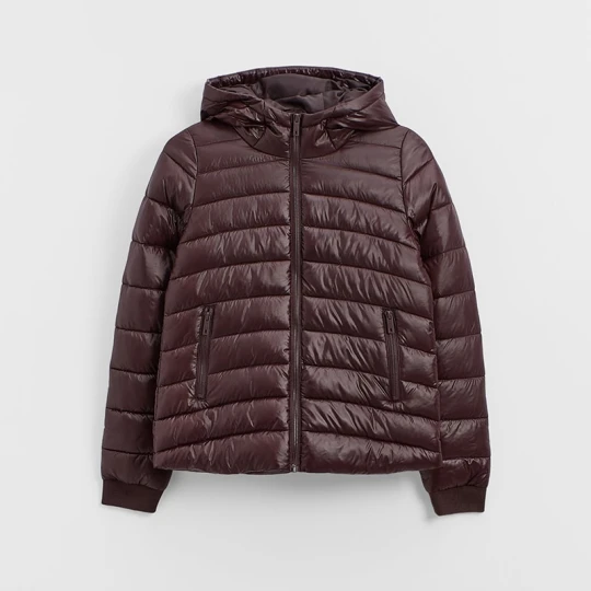 Zdjęcie produktu Brązowa kurtka puffer z kapturem House