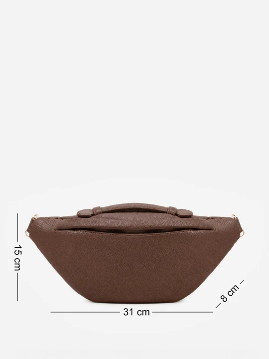 Zdjęcie produktu Brązowa Nerka z Uchwytem w Klasycznym Stylu Deinosa Caely