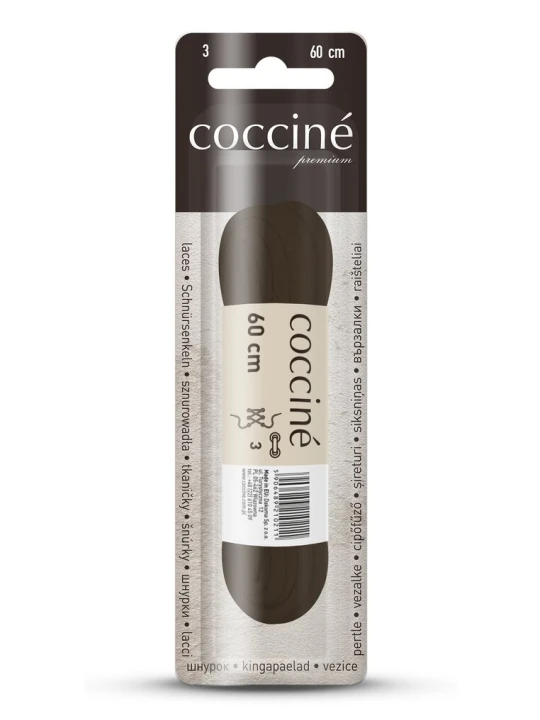 Zdjęcie produktu Brązowa Sznurowadła Mece 60 cm Coccine
