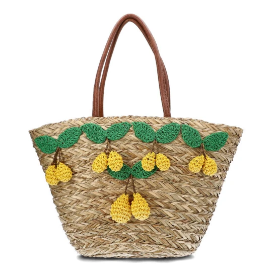 Zdjęcie produktu Brązowa Torebka Damska Sca'Viola Stylowy Koszyk Boho
