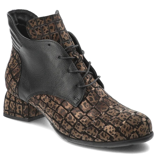 Zdjęcie produktu Brązowe Botki Armodo Ocieplane Buty Premium czarny