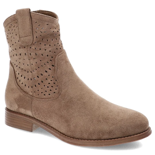 Zdjęcie produktu Brązowe Botki S.Barski Modne Obuwie Damskie W Stylu Boho