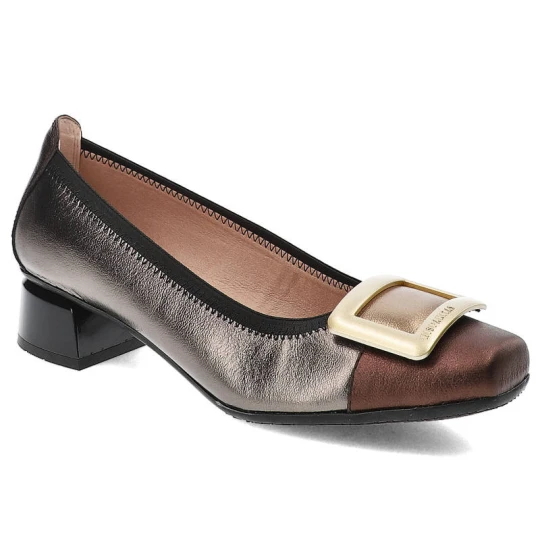 Zdjęcie produktu Brązowe Czółenka Hispanitas Damskie Eleganckie Obuwie