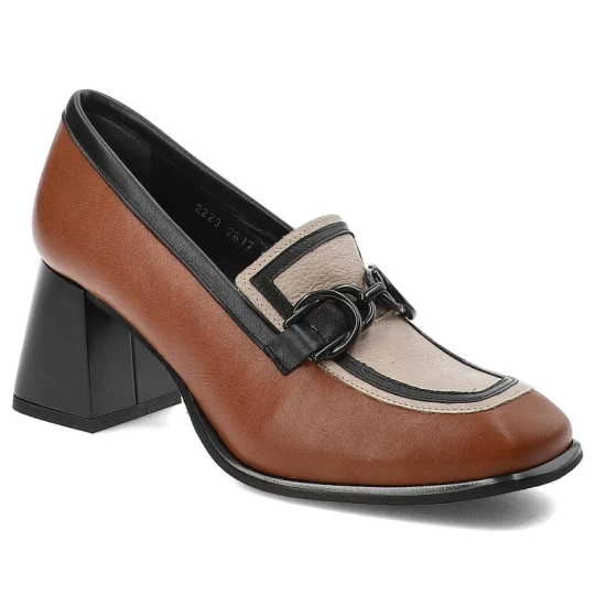 Zdjęcie produktu Brązowe Półbuty Armodo Modne buty Damskie