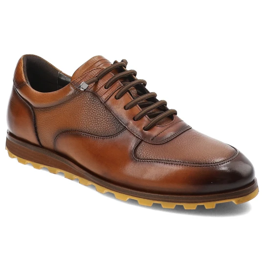 Zdjęcie produktu Brązowe Półbuty Brooman Eleganckie Obuwie Męskie