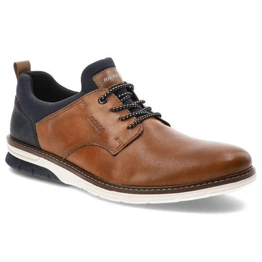 Zdjęcie produktu Brązowe Półbuty Rieker Stylowe Buty Męskie