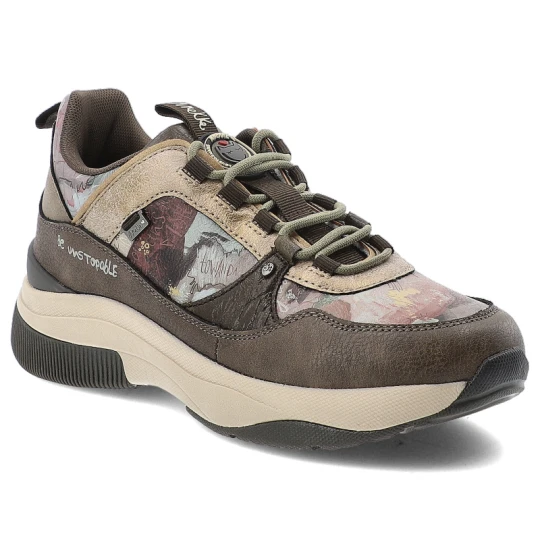 Zdjęcie produktu Brązowe Sneakersy Anekke Wygodne Obuwie Damskie