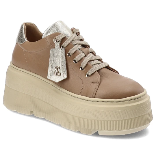 Zdjęcie produktu Brązowe Sneakersy Libero Modne Obuwie Damskie
