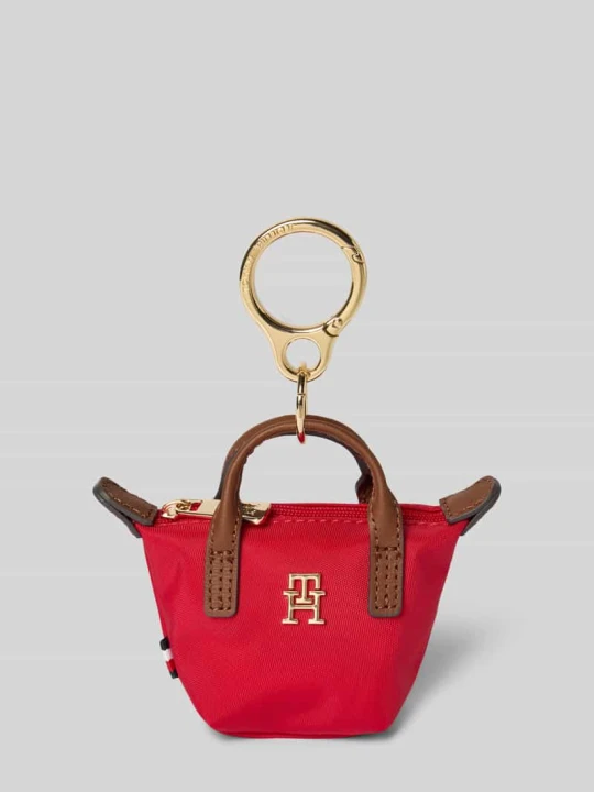 Zdjęcie produktu Brelok do kluczy w designie torebki noszonej w ręku Tommy Hilfiger Czerwony