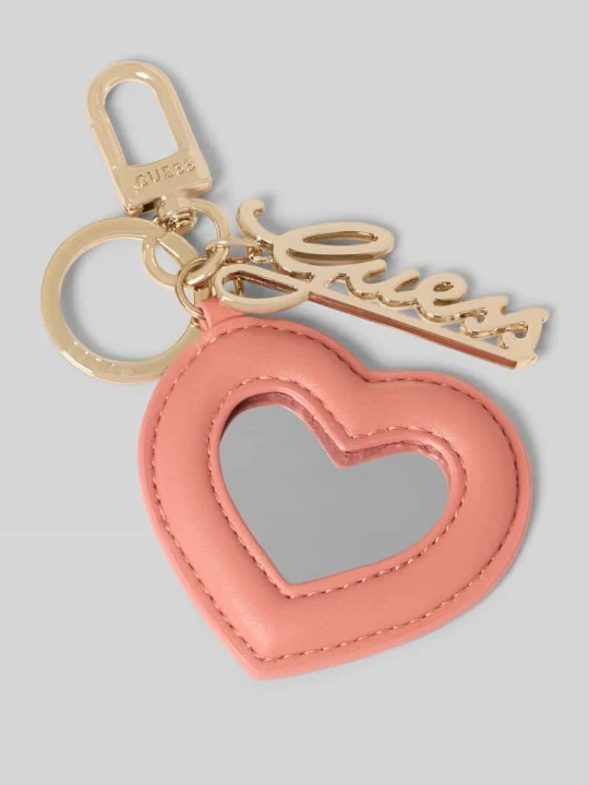 Zdjęcie produktu Brelok do kluczy w motywicznej optyce Guess Różowy