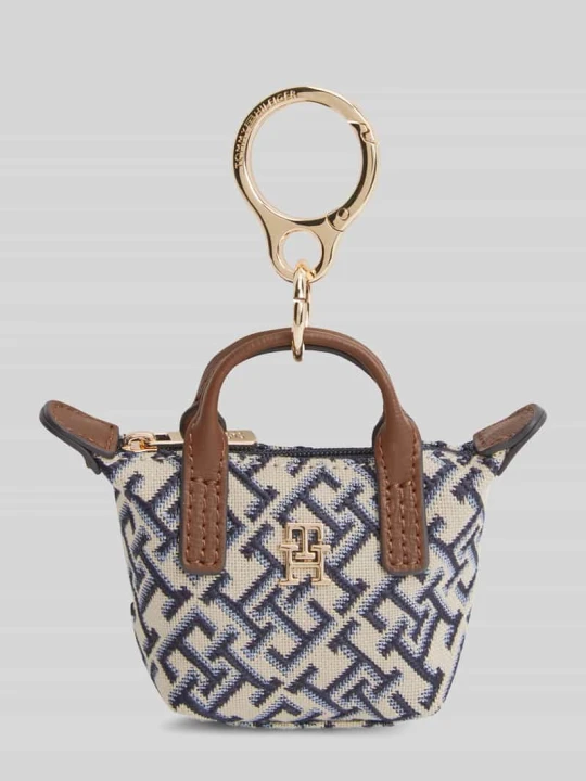 Zdjęcie produktu Brelok do kluczy w stylu mini torebki do ręki Tommy Hilfiger Granatowy
