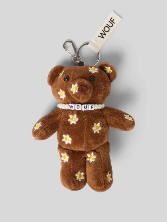 Zdjęcie produktu Brelok do kluczy z detal z logo model 'Choco Bear' WOUF Ciemnobrązowy