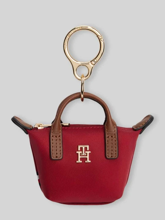 Zdjęcie produktu Brelok do kluczy z detalem z logo Tommy Hilfiger Czerwony