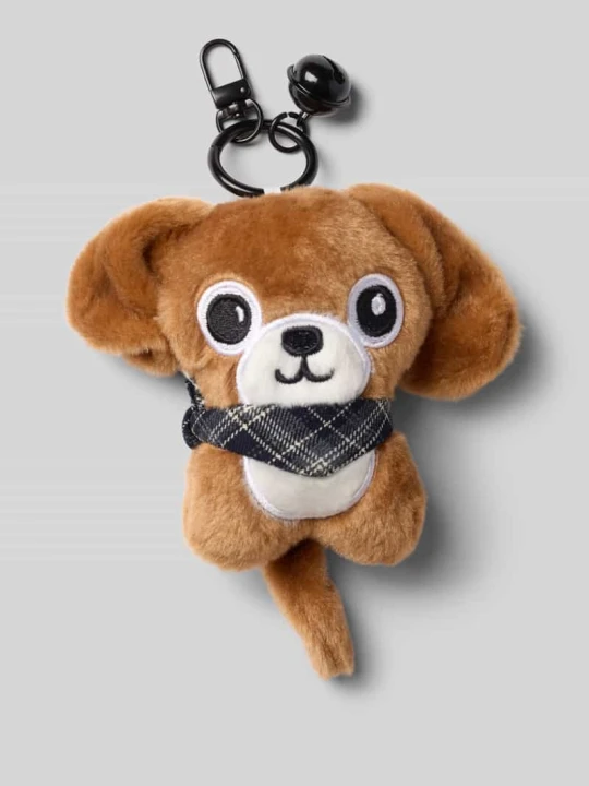 Zdjęcie produktu Brelok do kluczy z dzwoneczek model 'My Fluffy Dog' Seidenfelt Koniakowy