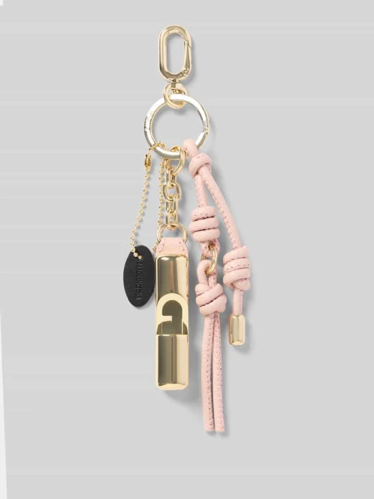 Zdjęcie produktu brelok do kluczy z karabińczykiem model 'IRIDE' Furla Mocnoróżowy
