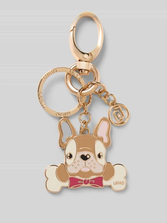 Zdjęcie produktu Brelok do kluczy z plakietką z motywem Model 'DOG KEY RING' Liu Jo Złoty