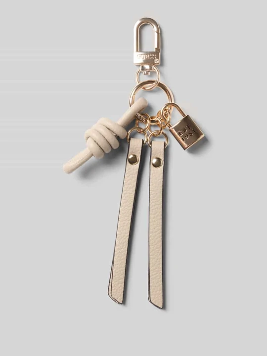 Zdjęcie produktu Brelok do kluczy z wytłoczonym logo model 'Melody' Guess Kamienny