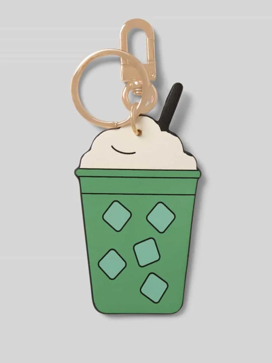 Zdjęcie produktu Brelok do kluczy z karabińczykiem model 'MY MATCHA LATTE' Seidenfelt Jasnozielony