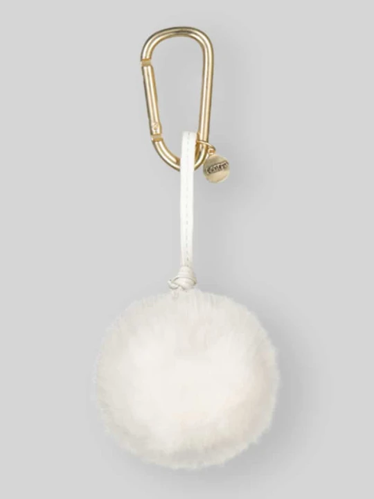 Zdjęcie produktu Brelok do kluczy ze sztucznego futra model 'Bag Charm Pom' Barts Écru