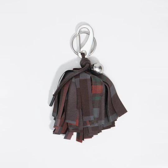 Zdjęcie produktu Brelok pompon krata BIMBA Y LOLA DARK BROWN