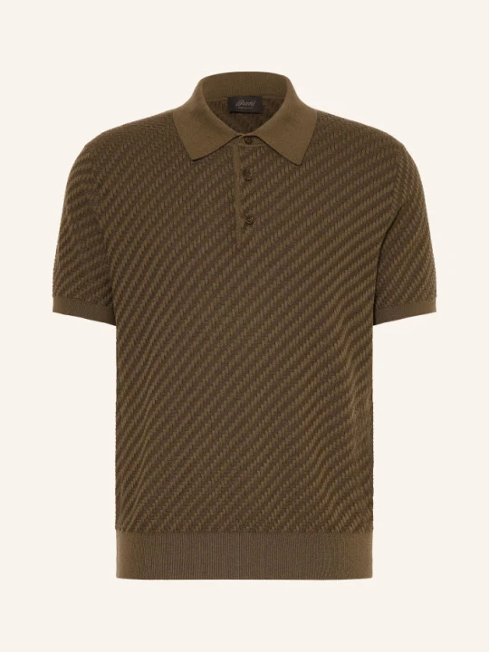 Zdjęcie produktu Brioni Koszulka Polo Z Dzianiny gruen KHAKI
