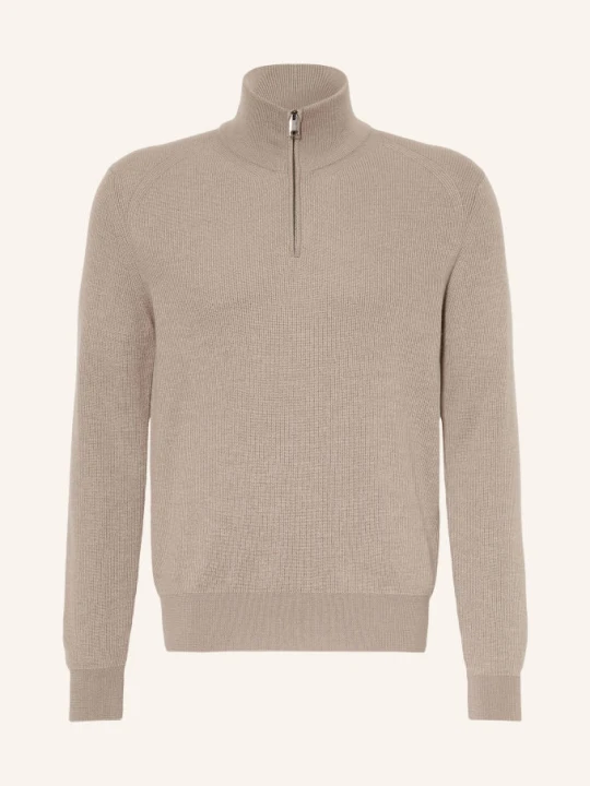Zdjęcie produktu Brioni Sweter Typu Troyer Z Kaszmiru beige SZARY