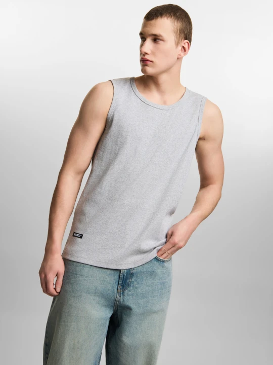 Zdjęcie produktu Brooklyn top dopasowany męski szary Klasyk
