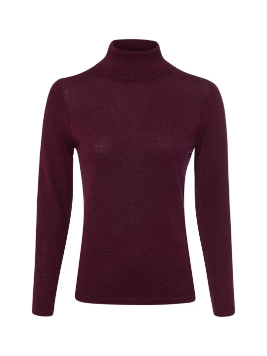 Zdjęcie produktu brookshire bluzka z golfem Kobiety Wełna merino czerwony