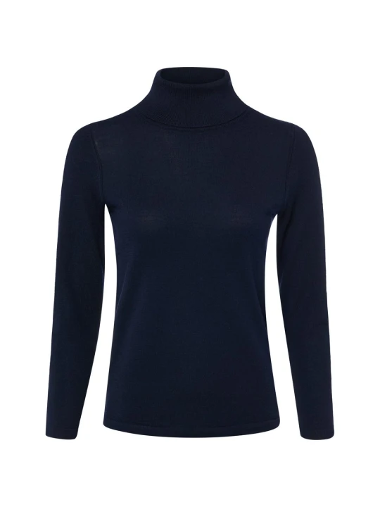 Zdjęcie produktu brookshire bluzka z golfem Kobiety Wełna merino niebieski