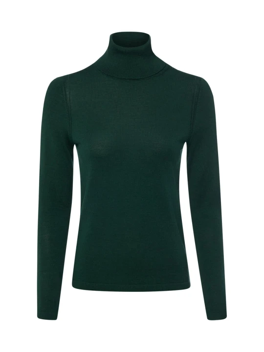 Zdjęcie produktu brookshire bluzka z golfem Kobiety Wełna merino zielony