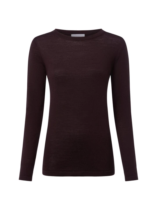 Zdjęcie produktu brookshire Sweter z dzianiny merino Kobiety Wełna brązowy