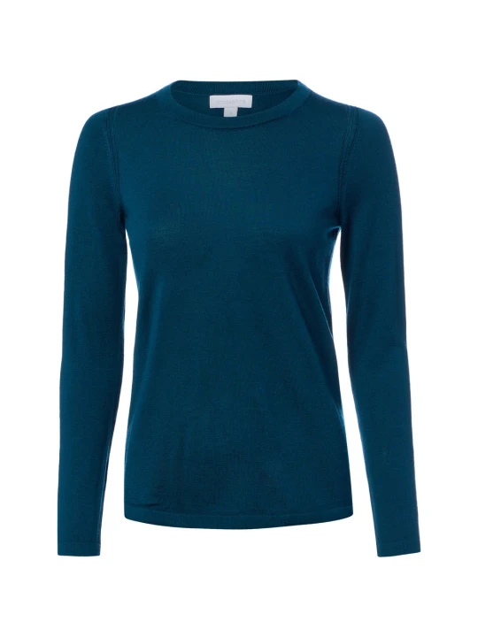 Zdjęcie produktu brookshire Sweter z dzianiny merino Kobiety Wełna niebieski