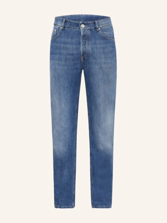 Zdjęcie produktu Brunello Cucinelli Dżinsy O Tradycyjnym Kroju blau C1471 DENIM MEDIO OLD