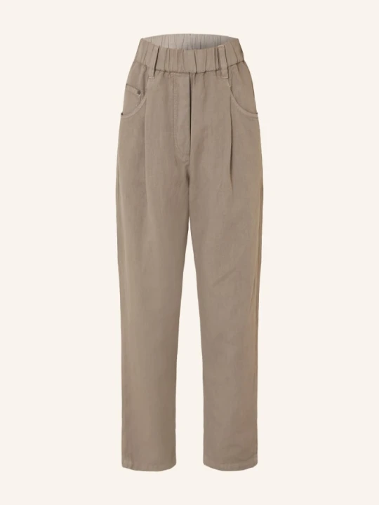 Zdjęcie produktu Brunello Cucinelli Dżinsy Typu Mom Jeans braun C9325 EARTH BROWN