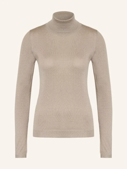 Zdjęcie produktu Brunello Cucinelli Golf Z Kaszmiru I Błyszczącą Przędzą beige