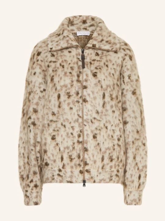 Zdjęcie produktu Brunello Cucinelli Kardigan Z Moheru beige