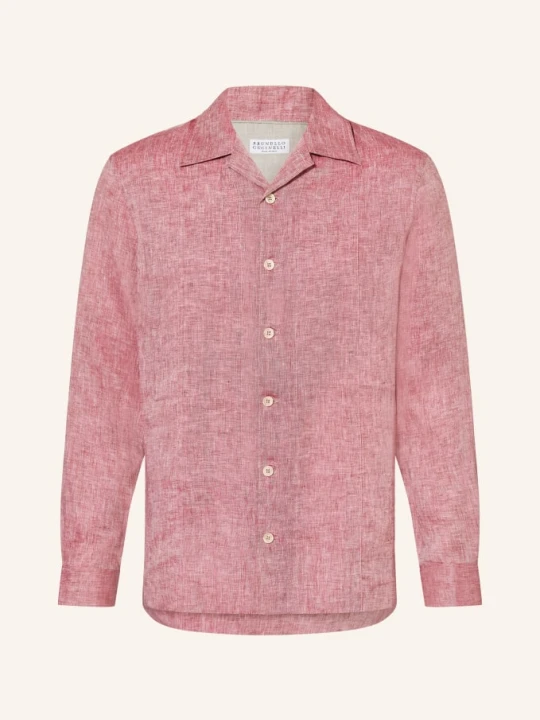Zdjęcie produktu Brunello Cucinelli Koszulka Lniana Comfort Fit rot